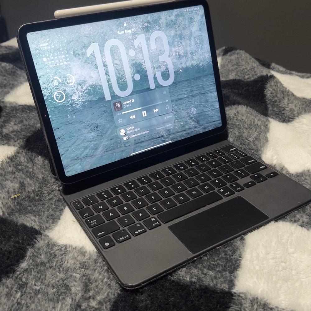 Apple Black and Gray iPad Case with Keyboard